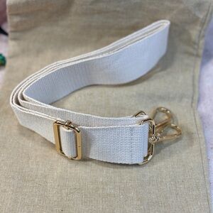 Elegant Tan/cream/White and Gold Women's Belt